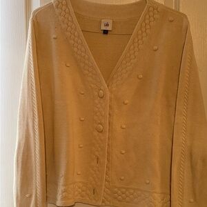 Cabi Retro sweater- Large- cream colored mid weight - great shape